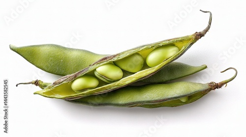 Wallpaper Mural Fresh Green Peas in Open Pod with Bright and Vibrant Color Display Torontodigital.ca