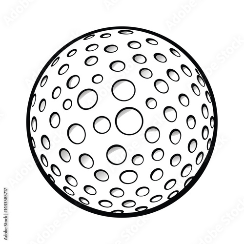 golf ball vector