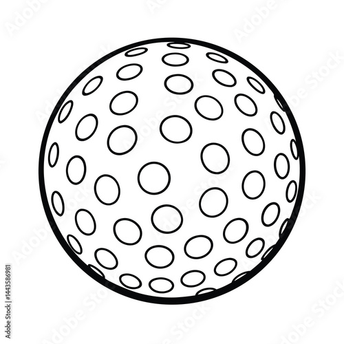 golf ball vector