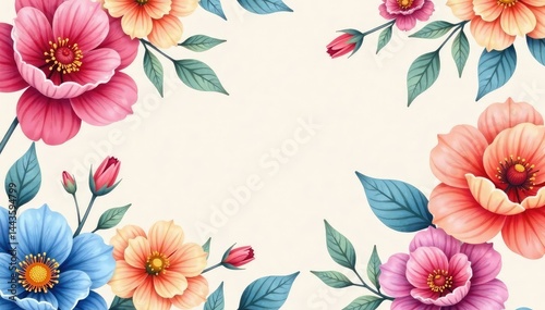 Soft, watercolor-style floral pattern; overlapping blooms create cohesive design , floral, soft