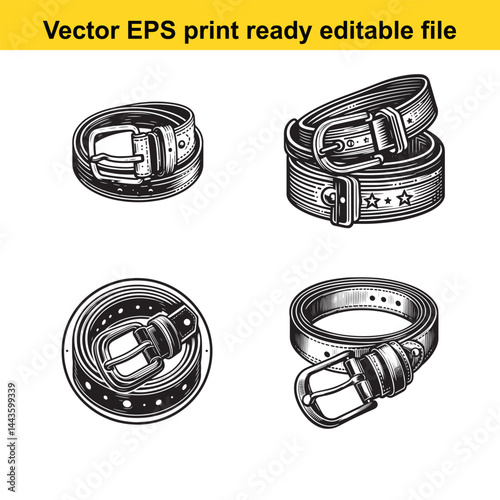 cowboy belt with buckle