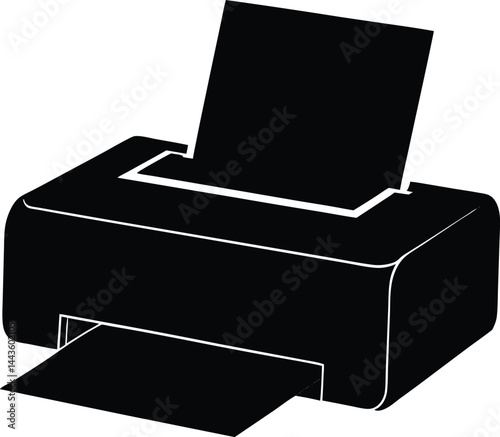 printer icon isolated on white