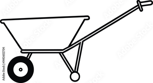 wheelbarrow with construction tools