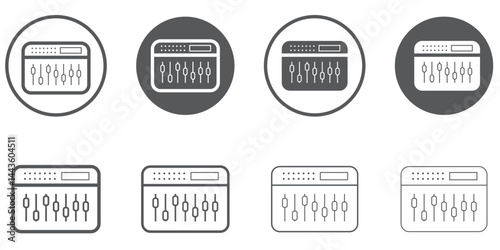 equalizer line icon