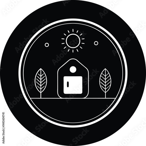 vector icon of a restaurant