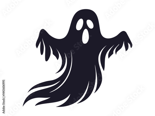 Haunted House Ghost Vector Art