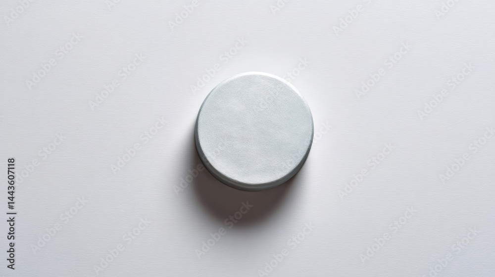 Close-up of a round, silver-colored object on a plain white background. the object appears to be made of a smooth, shiny material and has a smooth surface. Close-up of a round, silver-colored object on a plain white background. the object appears to be made of a smooth, shiny material and has a smooth surface.