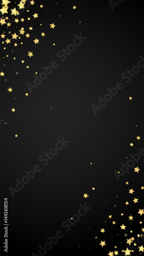 Magic stars vector overlay.  Gold stars scattered