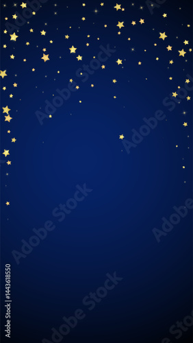Magic stars vector overlay.  Gold stars scattered
