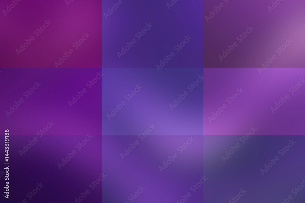 Obraz premium Geometryczna kompozycja z fioletowych i purpurowych kwadratów z gradientem – abstrakcyjny, świetlisty wzór o nowoczesnym, dynamicznym charakterze