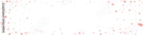 Red hearts scattered on white background.