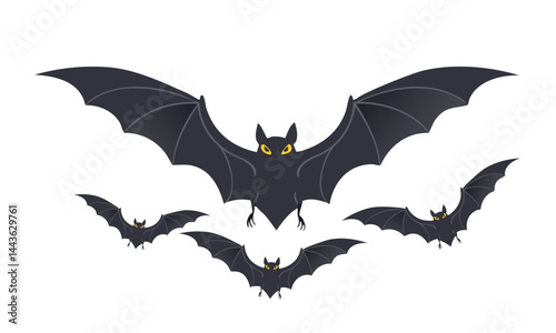 Silly Scared Bat Vector Art