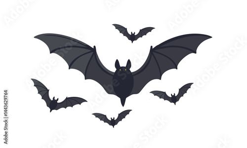 Bat With Hat Vector Illustration
