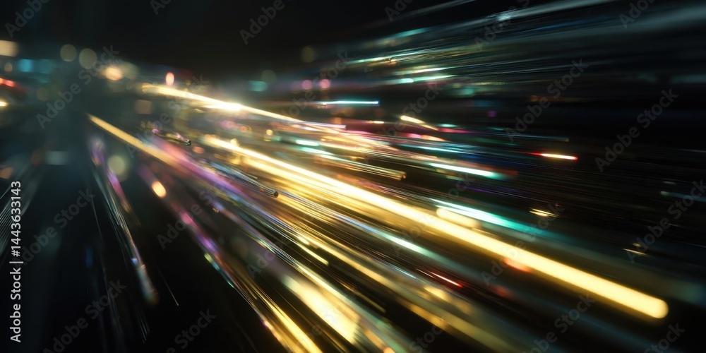 Obraz premium High-Speed Data Transfer Abstract Background