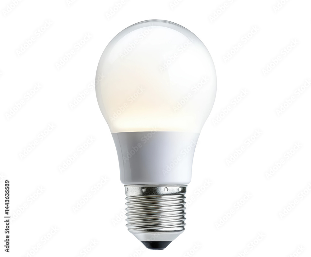 Illuminating led light bulb product isolated on transparent background Illuminating led light bulb product isolated on transparent background