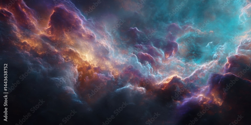 Vibrant Nebula in Deep Space Vibrant Nebula in Deep Space