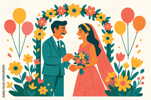 Man and woman are getting married