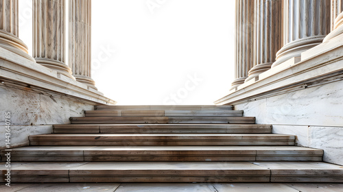 Architectural elegance of the Supreme Court building showcasing steps and pillars