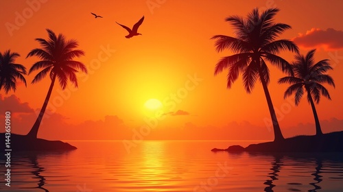 Horizon's Glow: Sunset Magic