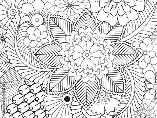 Flowers Coloring Pages For Adules