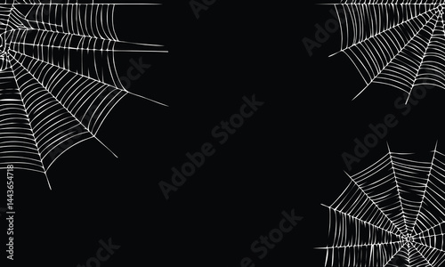 Twisted Spider Web Vector Illustration