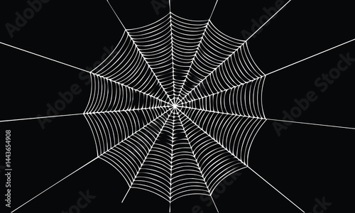 Ghoulish Cobweb Vector Graphic Design
