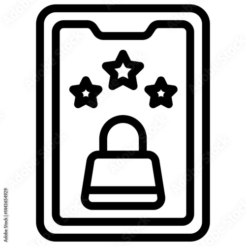 customer reviews line icon