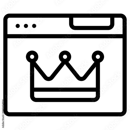 premium content line icon