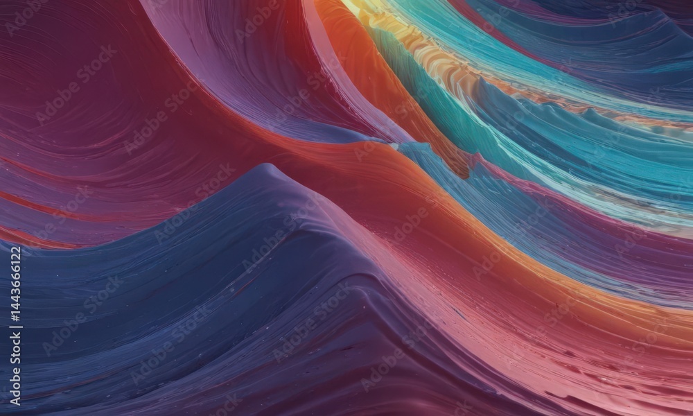 Vibrant, flowing wave pattern; abstract curves , fluid, colorful Vibrant, flowing wave pattern; abstract curves , fluid, colorful