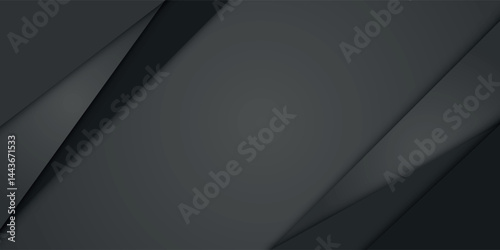 black background overlap dimension grey vector illustration message board for text and message design modern website