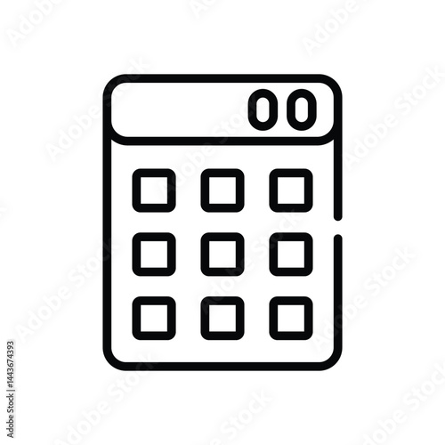 Calculator Icon vector stock illustration