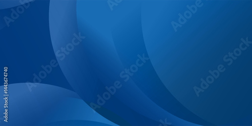 Abstract blue color background. Dynamic shapes composition. Vector illustration