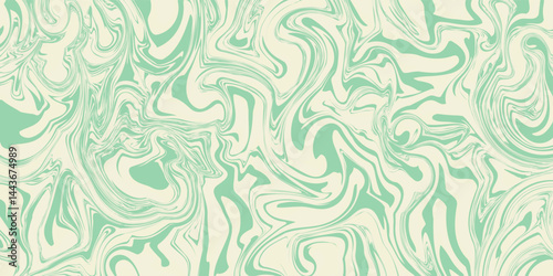 Groovy hippie 70s backgrounds. Waves, swirl, twirl pattern