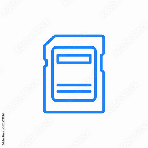 sd card secure digital card icon sign vector