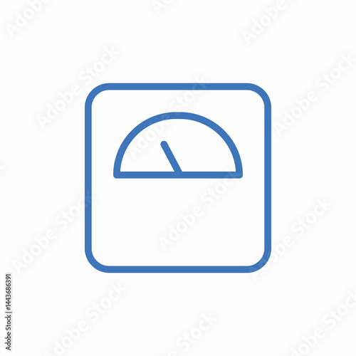 analog scale icon sign vector