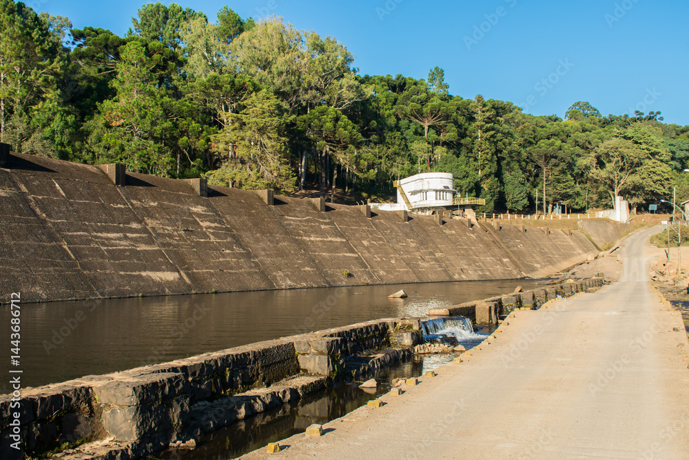 A view of Barragem do Salto (Salto Dam) in Sao Francisco de Paula, South of Brazil