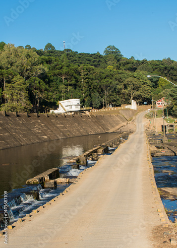 A view of Barragem do Salto (Salto Dam) in Sao Francisco de Paula, South of Brazil