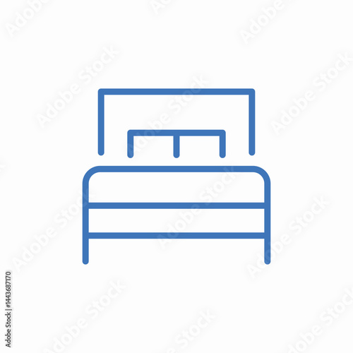bedroom furniture icon icon sign vector