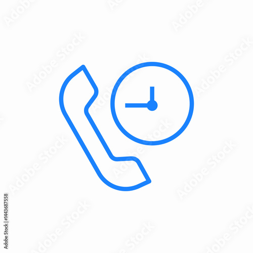 call history time icon sign vector