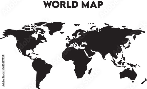 world map icon, black world map, map icon, globe icon, earth icon, global icon, black icon, world silhouette, map silhouette, minimal map, flat map, 