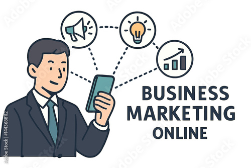 Online business marketing is centered around mobile connections and concepts