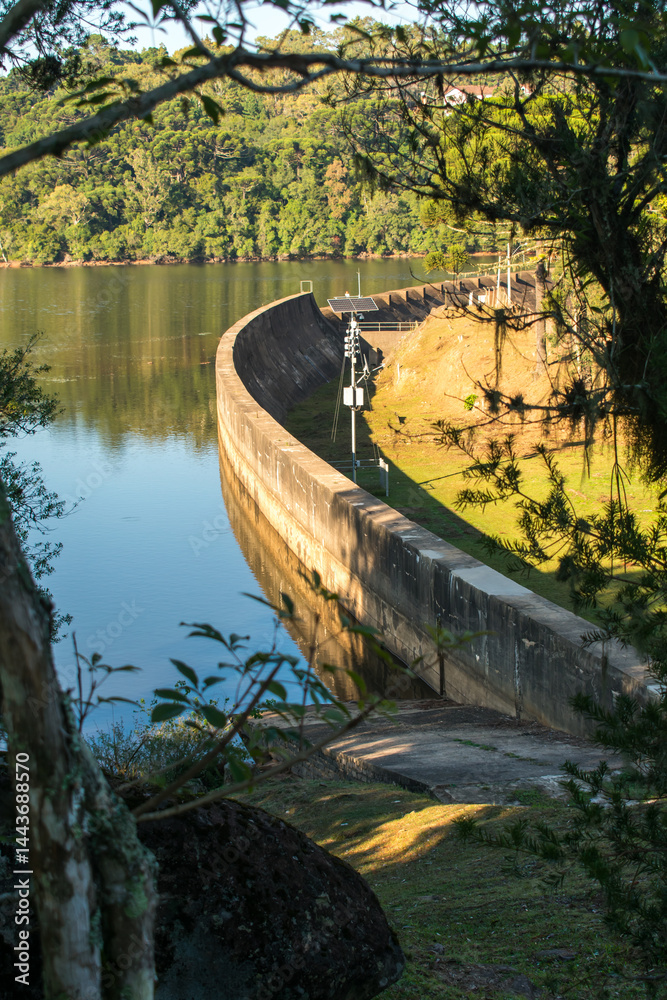 A view of Barragem do Salto (Salto Dam) in Sao Francisco de Paula, South of Brazil