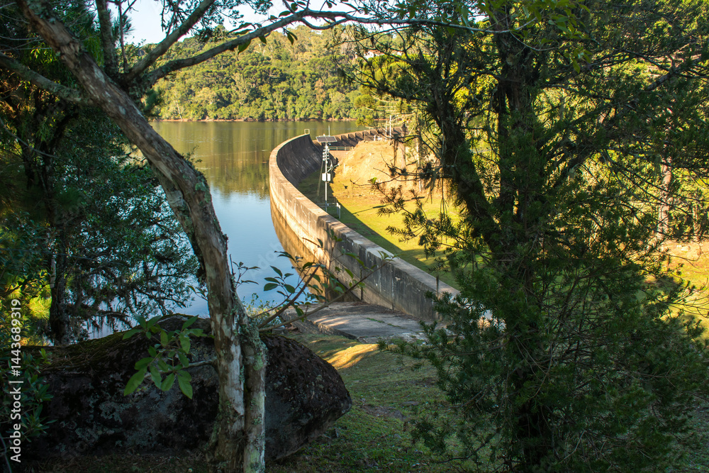 A view of Barragem do Salto (Salto Dam) in Sao Francisco de Paula, South of Brazil
