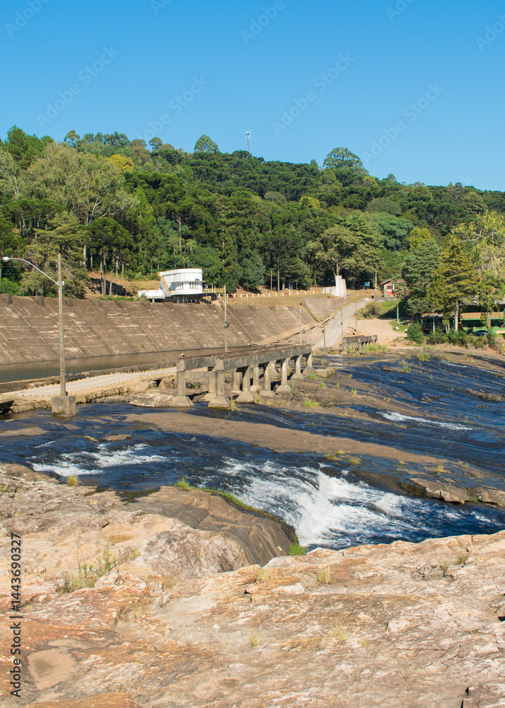 A view of Barragem do Salto (Salto Dam) in Sao Francisco de Paula, South of Brazil