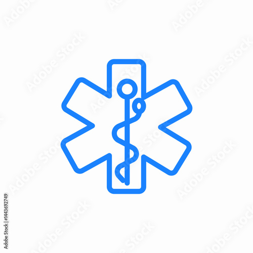 medical emergency symbol icon sign vector