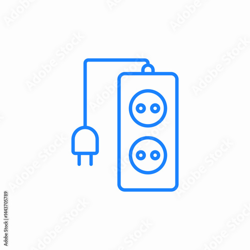 plug socket electricity icon sign vector