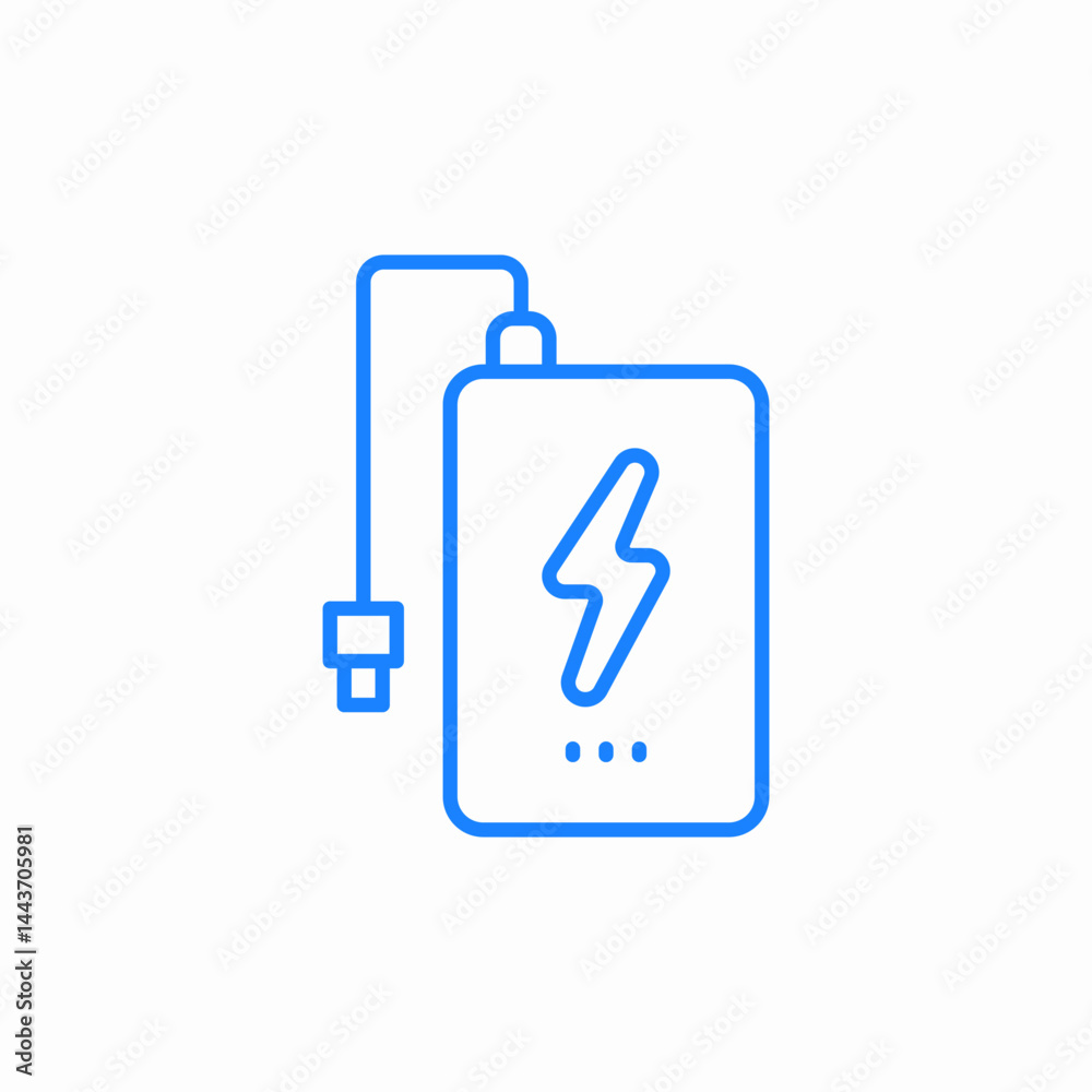 portable battery icon sign vector portable battery icon sign vector
