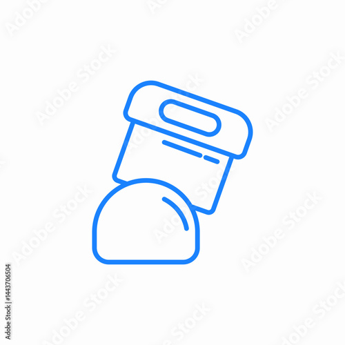 rubber stamp seal icon sign vector