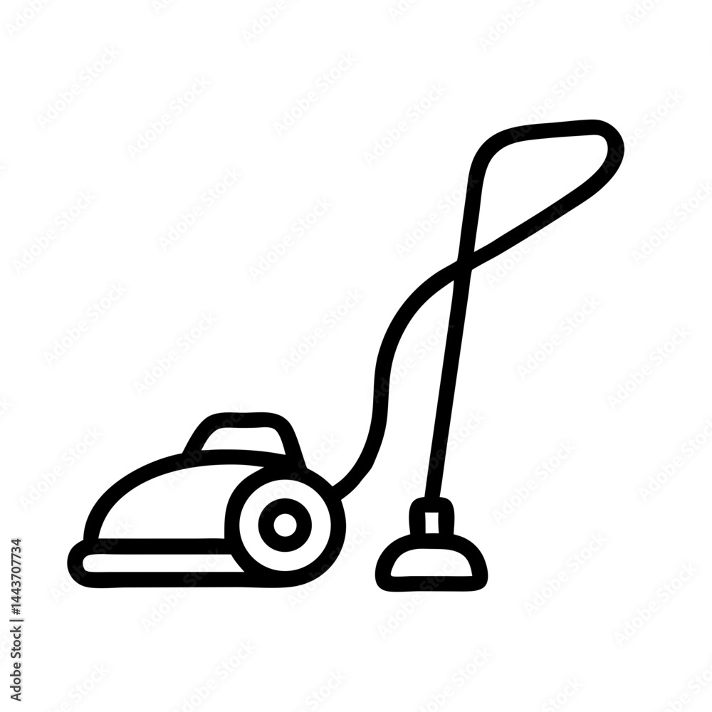 Simplistic vacuum cleaner, icon, vector Simplistic vacuum cleaner, icon, vector