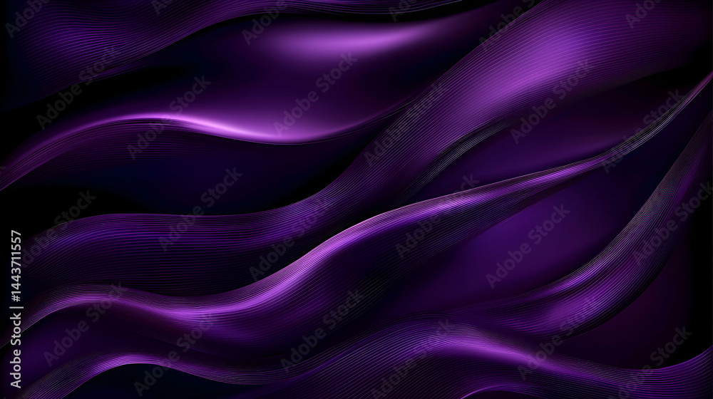 Purple silk waves abstract background, elegant design for luxury brand Purple silk waves abstract background, elegant design for luxury brand